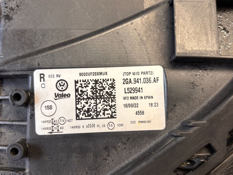 Volkswagen T-Roc фар LED – десен • 2018–2022