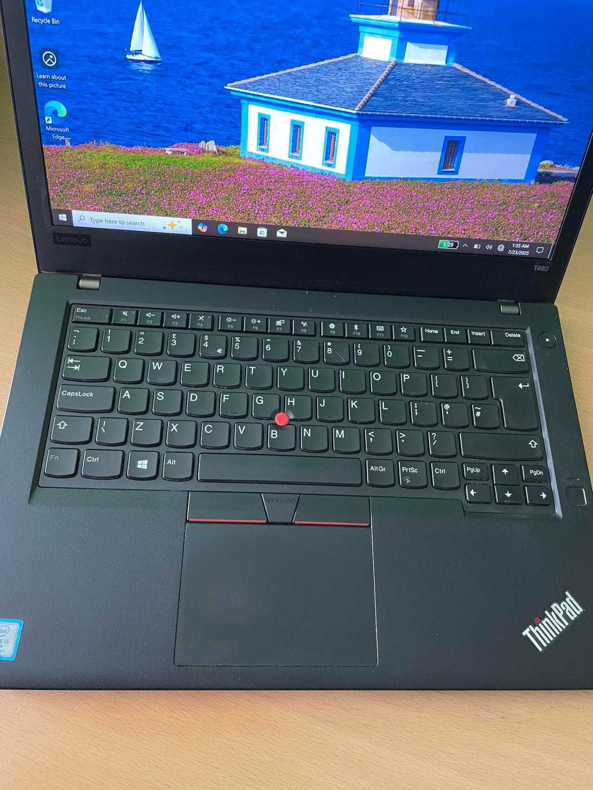 Lenovo ThinkPad T480 - 14'' Touchscreen FHD, i5 - 8350u, 8RAM, 256 SSD