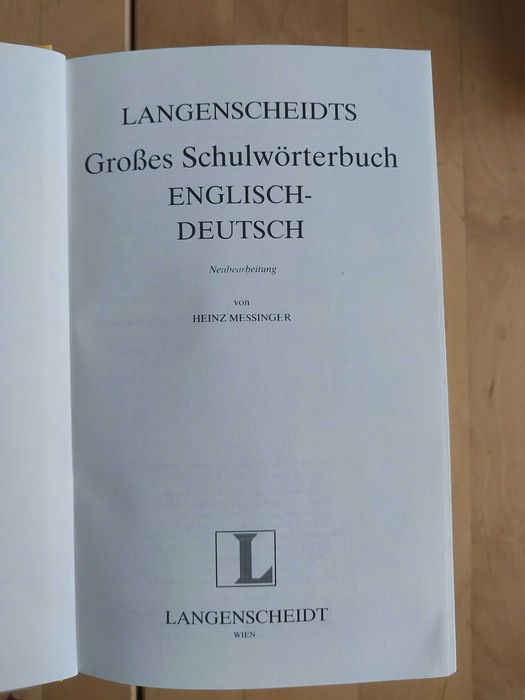 Dictionar Langenscheidt German- Englez Englez-German