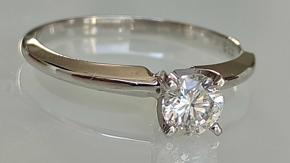 Inel aur 14k cu diamant 0.47ct