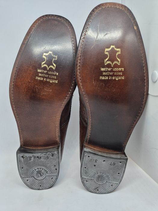 Vintage Loake Dark Brown Camel leather Derbies, UK 8,5/EUR 43