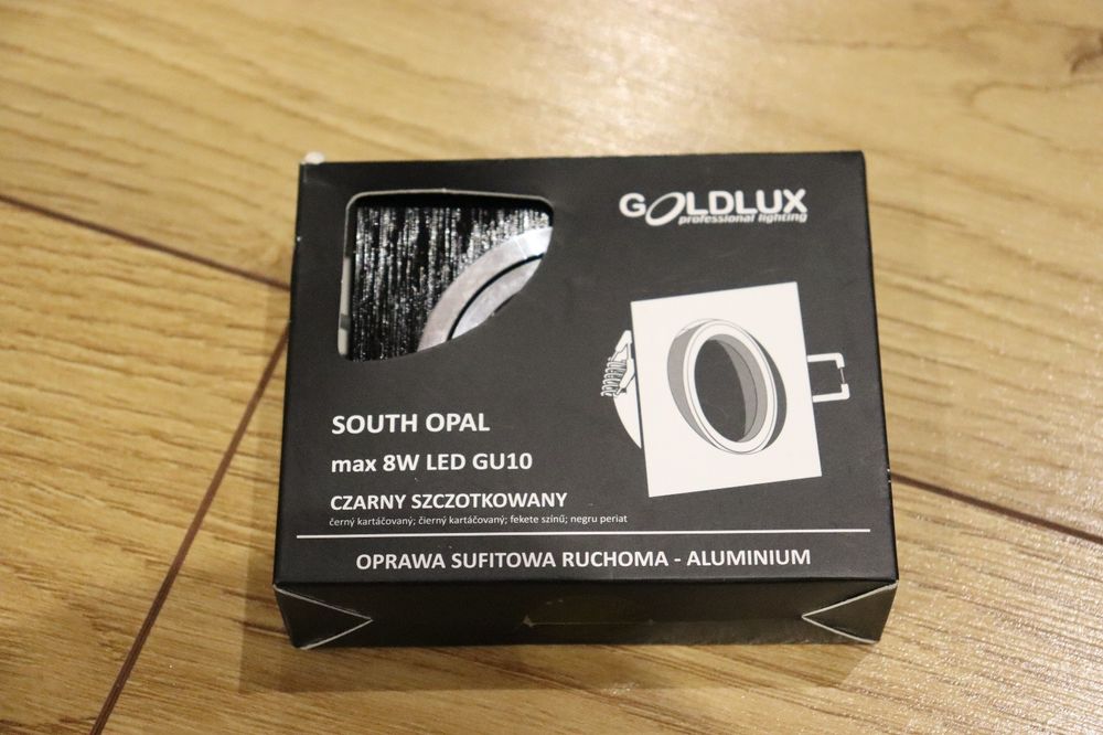 Vand 6 spoturi negre aluminium preminum noi Polux goldlux