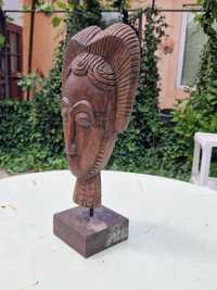 Statueta sculptura tribala africana lemn sculptat manual 48cm