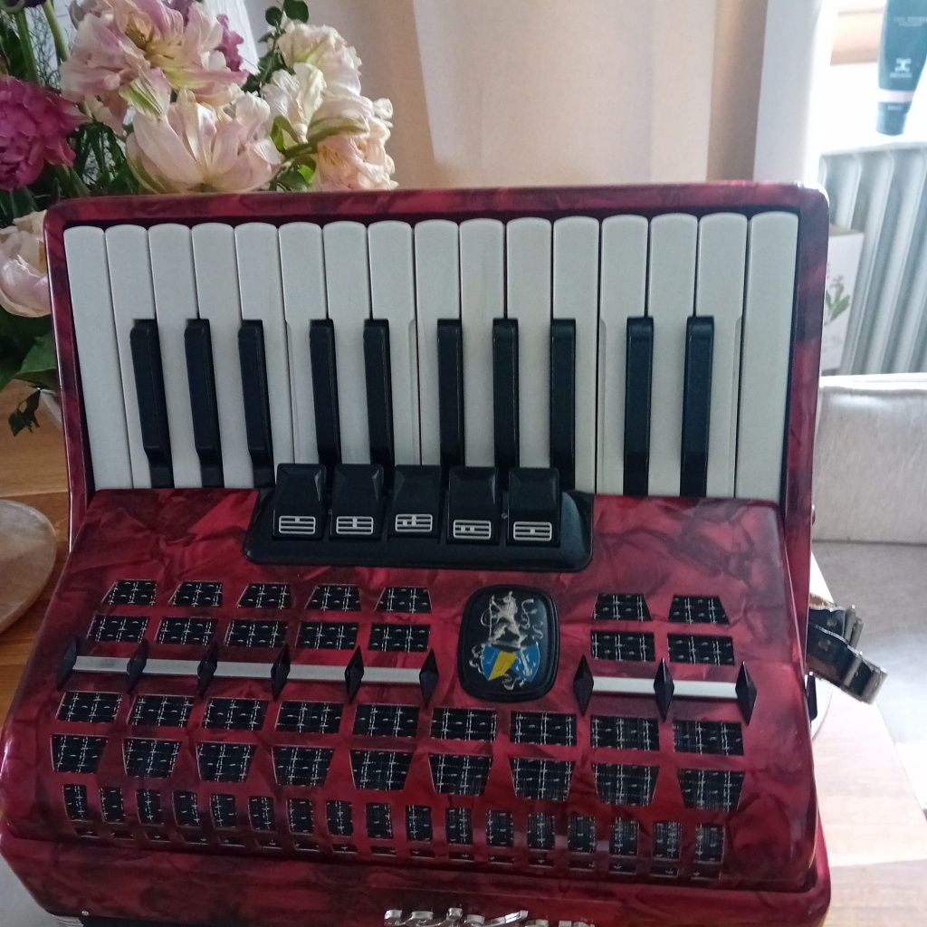 Acordeon Weltmaister Meteor 40 Bași,5 Registre Impecabil ca Nou,