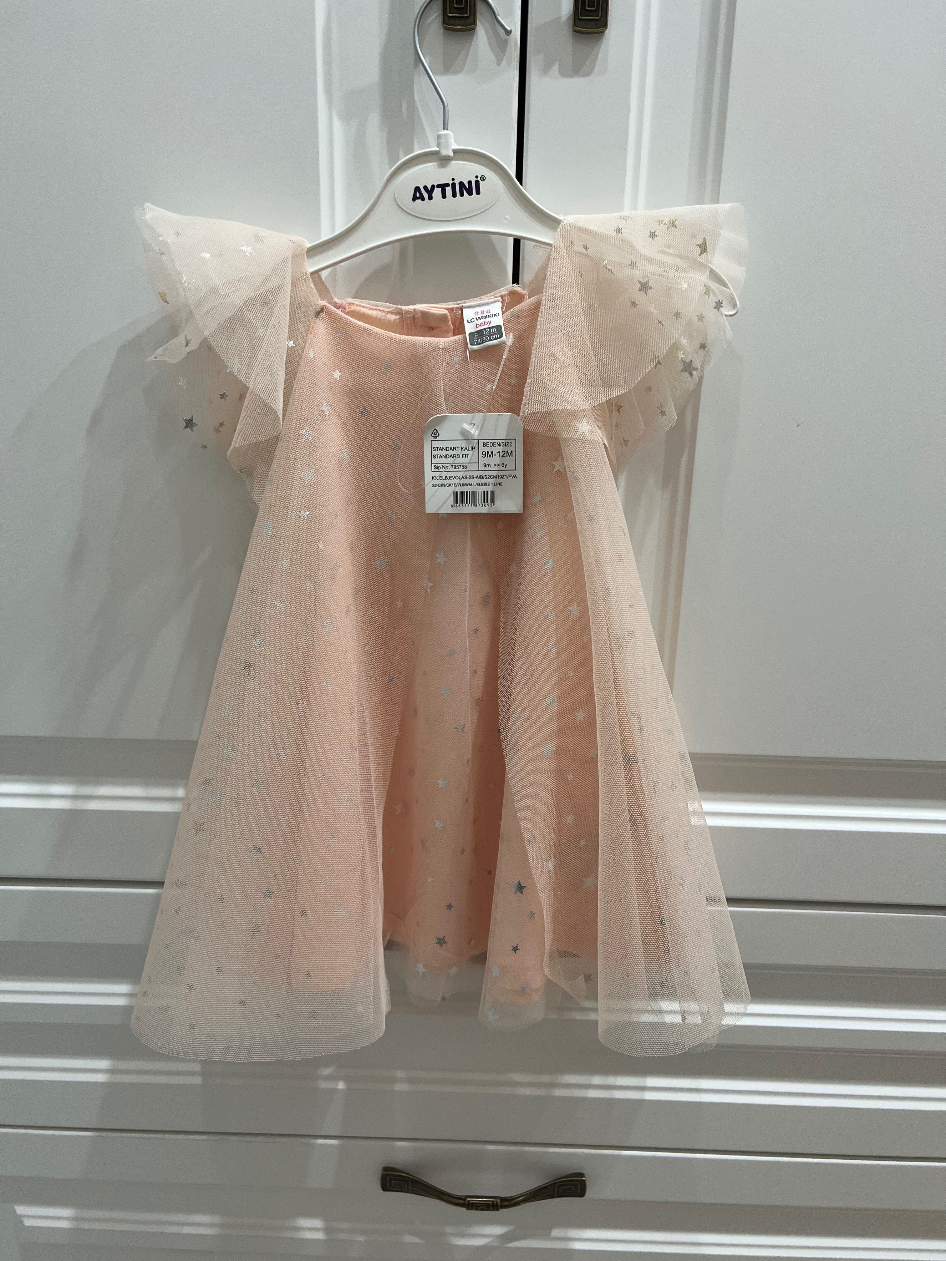 Нова рокля lc waikiki за бебе(9-12м.)