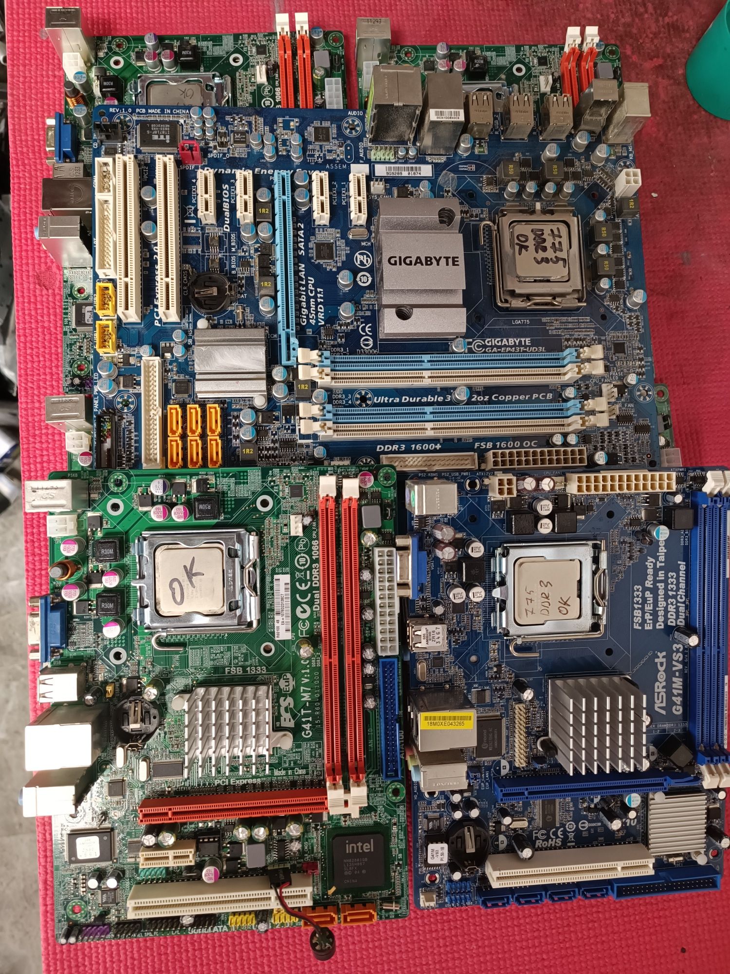 Материнские платы lga775 ddr3 с заглушками