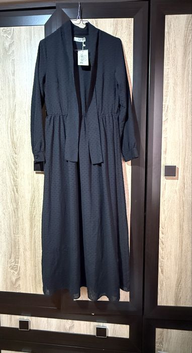 Платье шифон с подкладом размер S