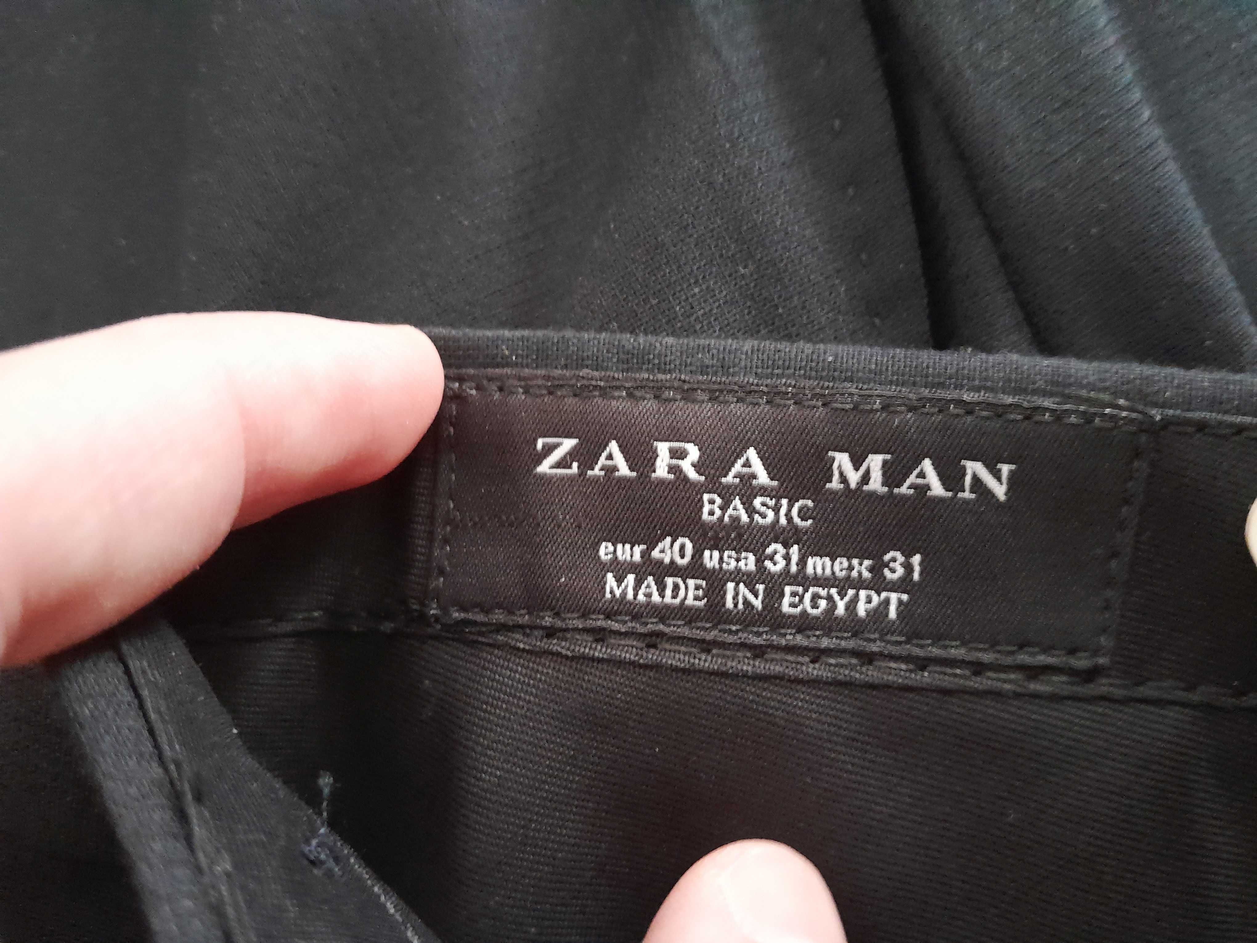 Pantaloni Zara basic noi barbati negri 40