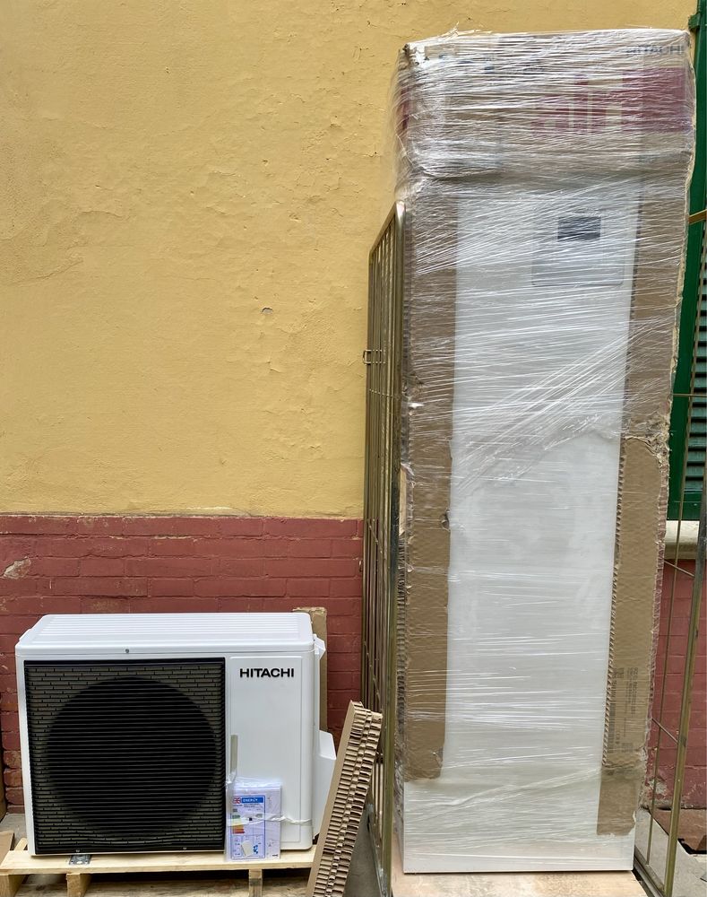 Pompa de caldura hitachi 8/6 kw caldura, racire, apa calda menajera