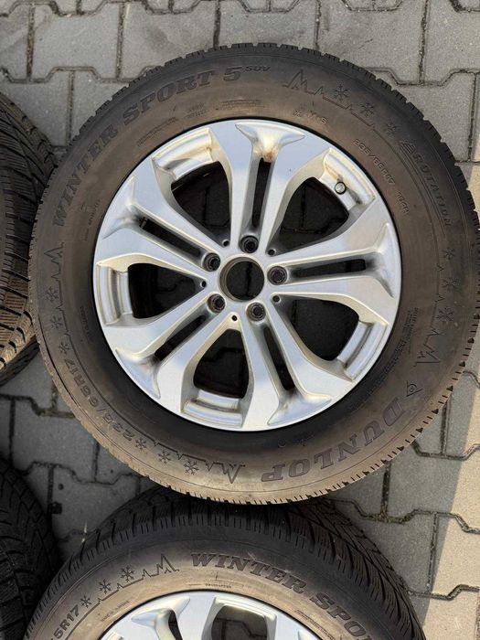 Set jante MERCEDES originale + anvelope DUNLOP iarna 235/65 R17