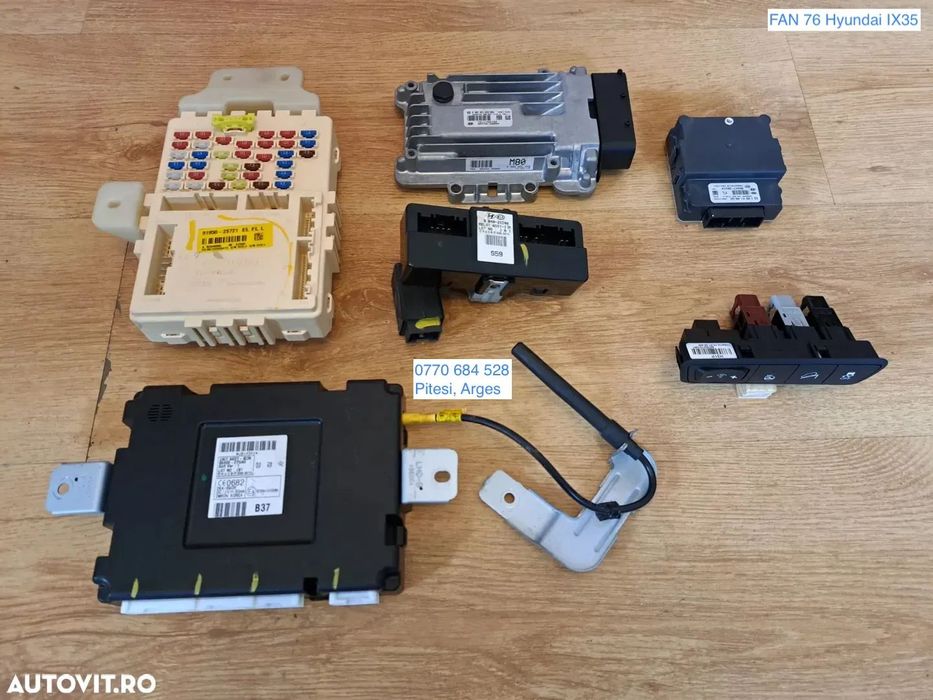 Calculator confort BCM antena RKE panou sigurante calculator cutie automata releu ICM releu semnal opriremodul transmisie panou butoane incalzire volan Hyundai ix35