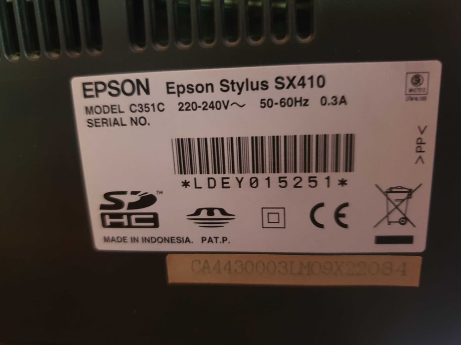Принтер  Epson  SX410, копир, скенер, Дефектен за ремонт или за Части