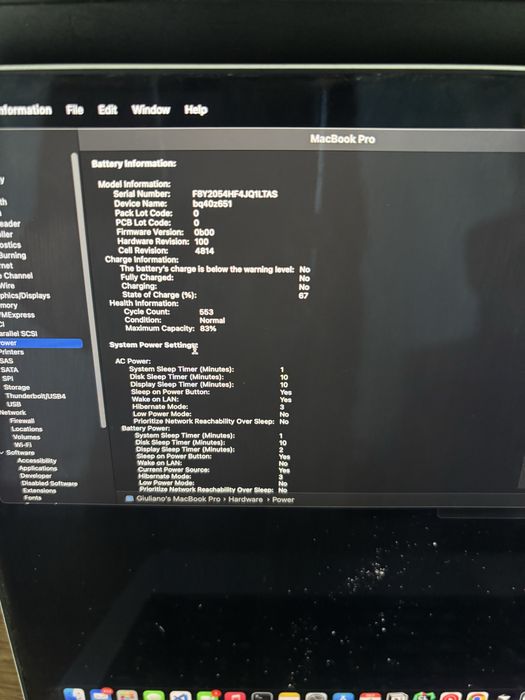MacBook M1 Pro 14"  2021 16gb 1TB