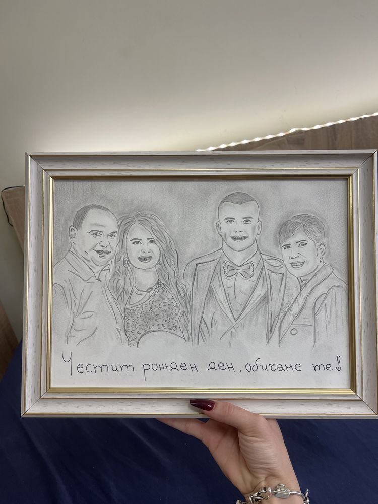 Ръчно рисувани портрети и сертификати