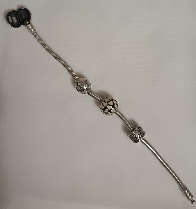 Сребърна гривна Pangora Moments ALE S 925 с 3 елемента