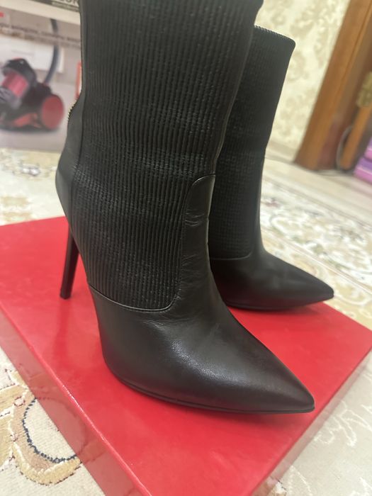 Кожанные ботильоны, натуральная кожа