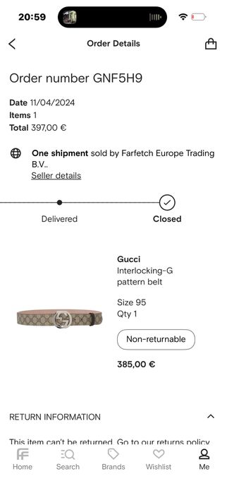 Gucci оригинален колан