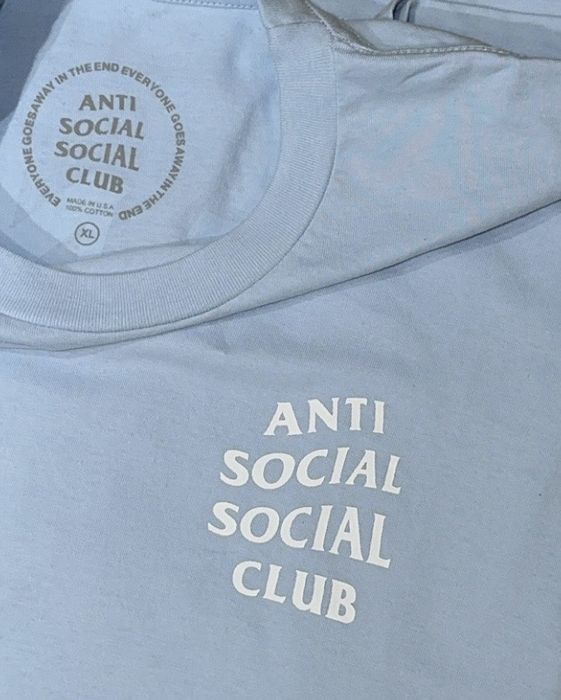 Tricou Anti Social Social Club Baby Blue XL Original