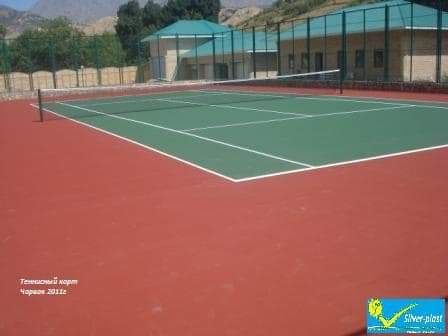 Теннисные корты профессиональные, также любительские, гарантия 5 лет