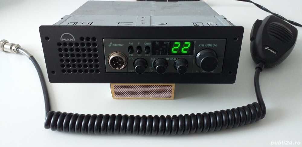 Statie radio CB Stabo XM3003E ASC RF Gain ANL 12V-24V in Carcasa