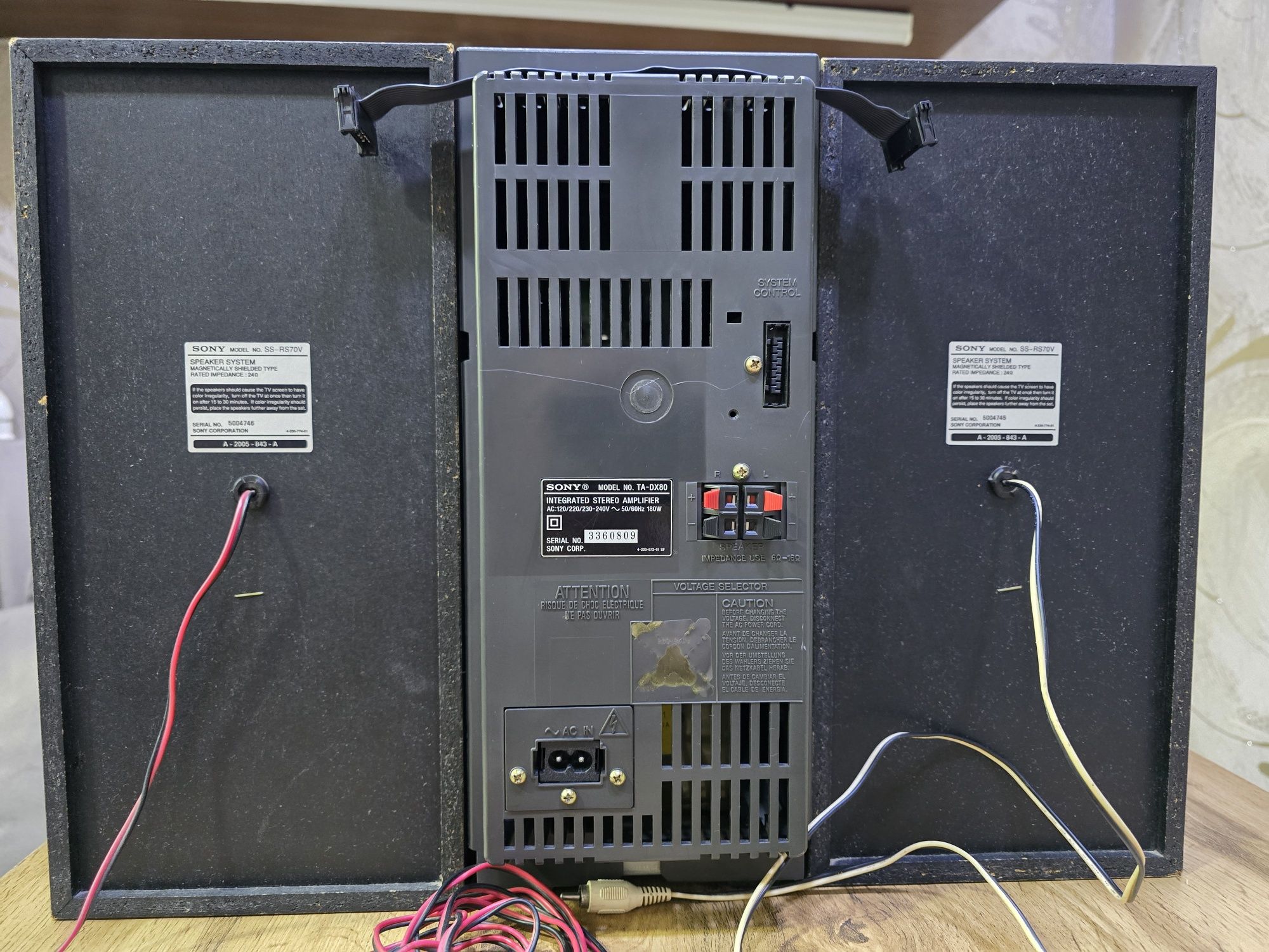 блок усилителя Sony TA-DX8O от муз.центра Sony Mhc vx888