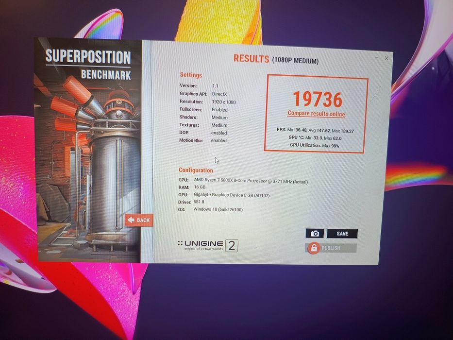 Vând PC Gaming Ryzen 7 5800x+RTX 4060+16gb DDR4