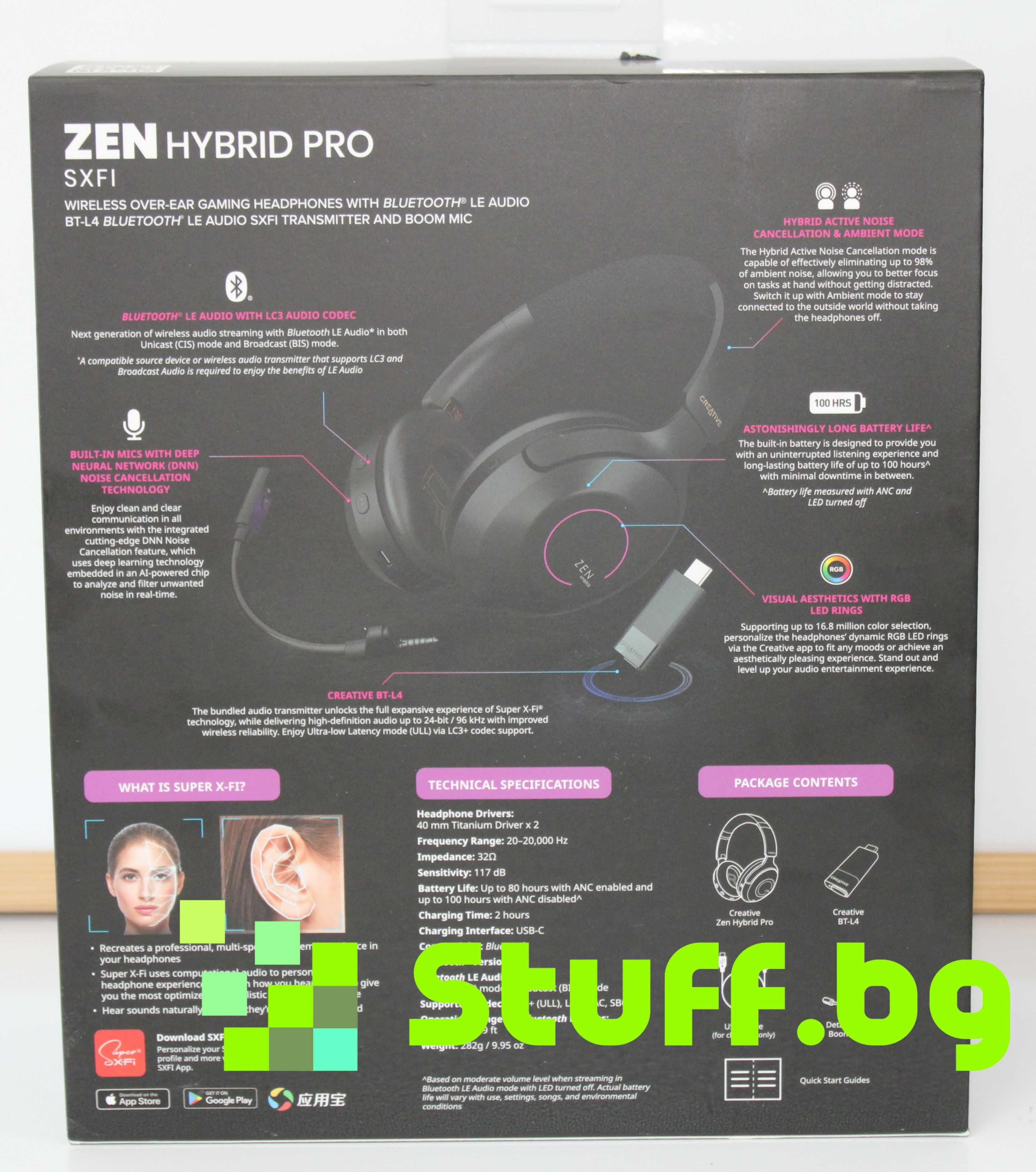 Слушалки Creative ZEN HYBRID PRO SXFI