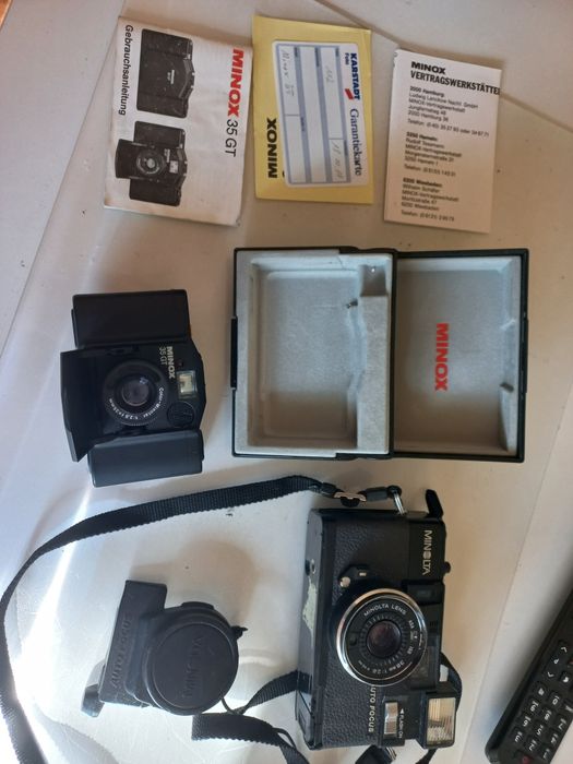 Minox 35GT si Minolta auto focus vintage retro colectie