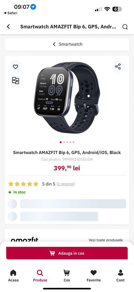 Ceas Amazfit BIP6 Sigilat