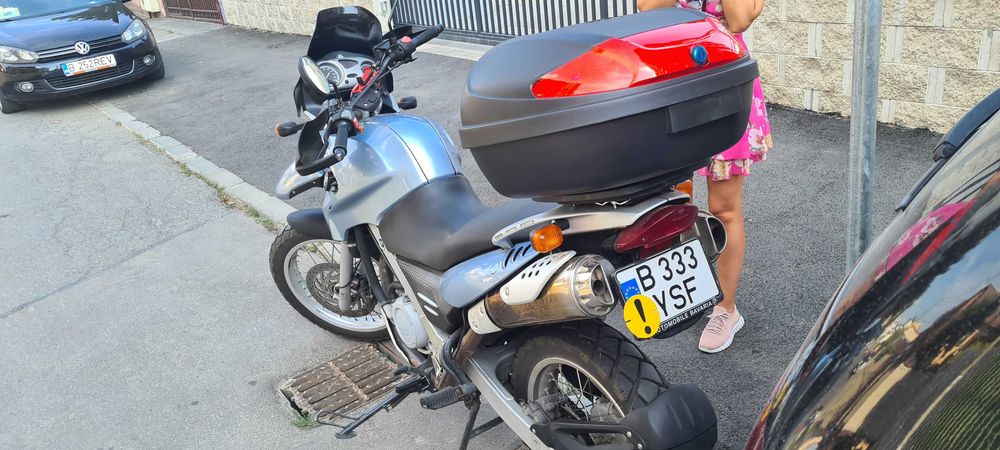 Cutie portbagaj motocicleta 72 l pentru 2 căști