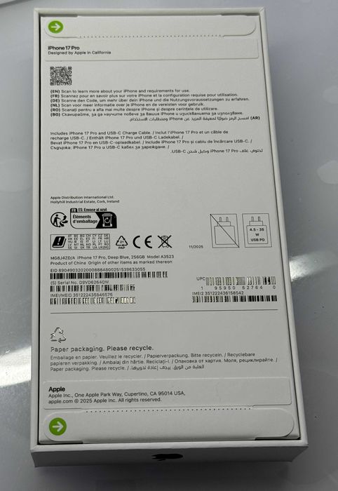 iPhone 17 Pro Deep Blue 256 GB