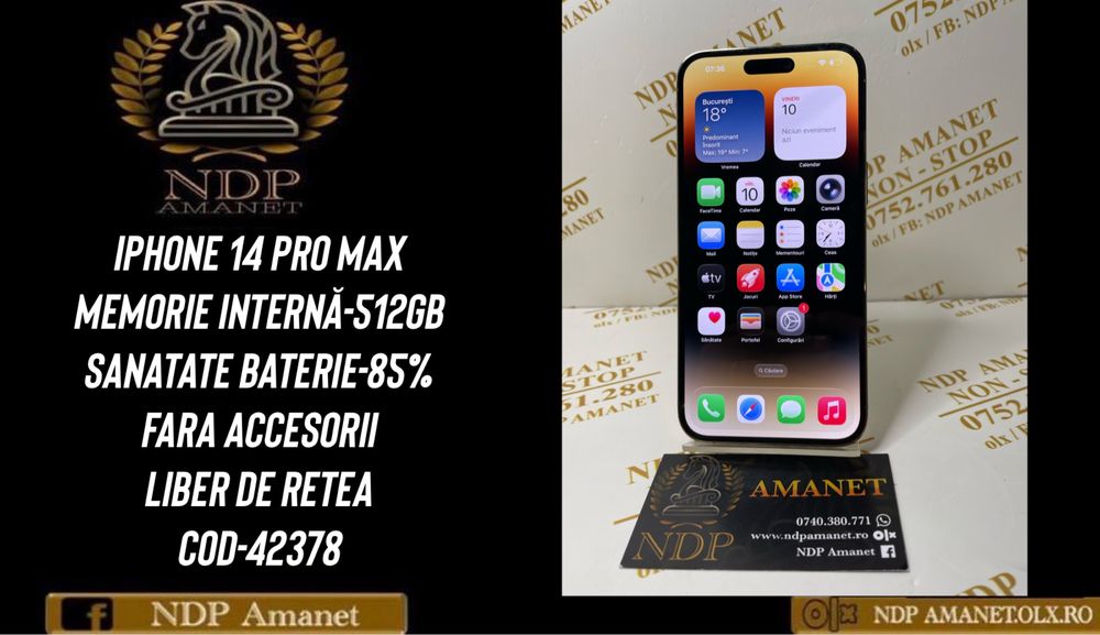 NDP Amanet Braila Iphone 14 Pro Max 512gb (42378)