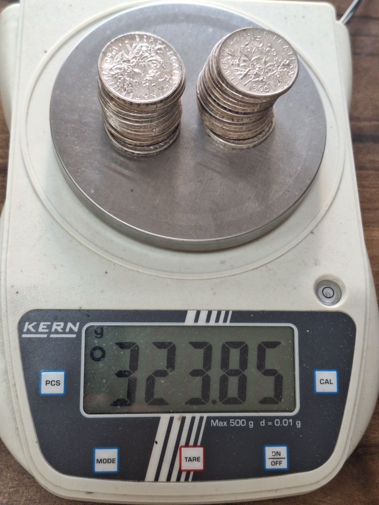Сребърни монети 5 Francs 1960г