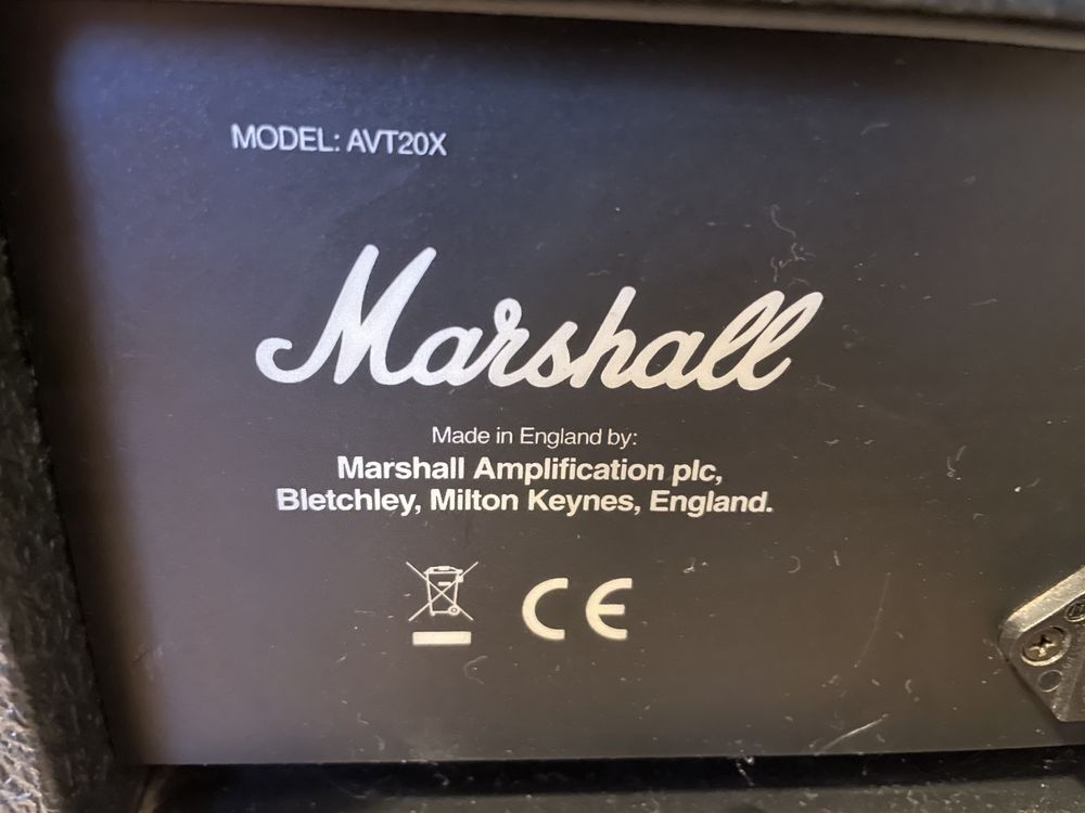 Amplificator chitara electrica Marshall AVT20X hibrid (lampa)