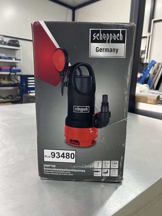 Градинска потапяща помпа /Бибо- чисто нова Scheppach DWP750 20000л/ч