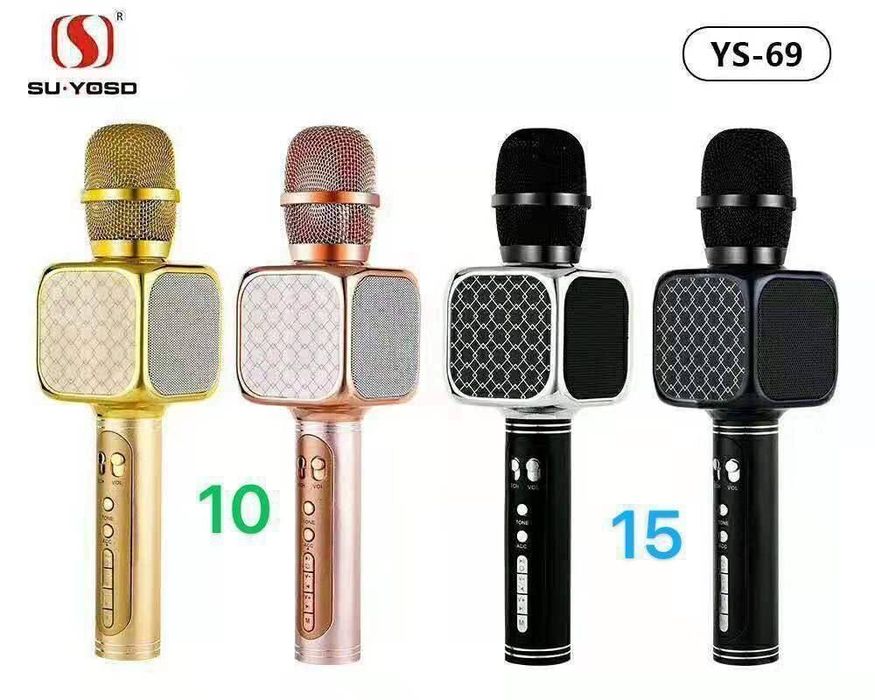 Микрофон колонка караоке беспроводной микрофон с динамиком
