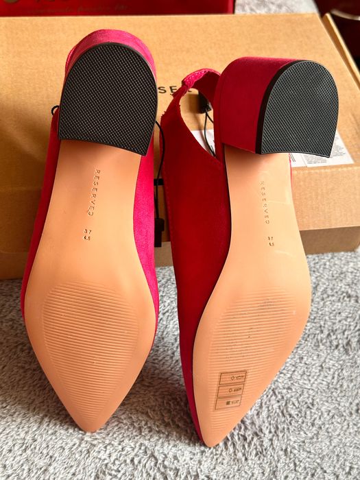 Pantofi roz sling back Reserved,37