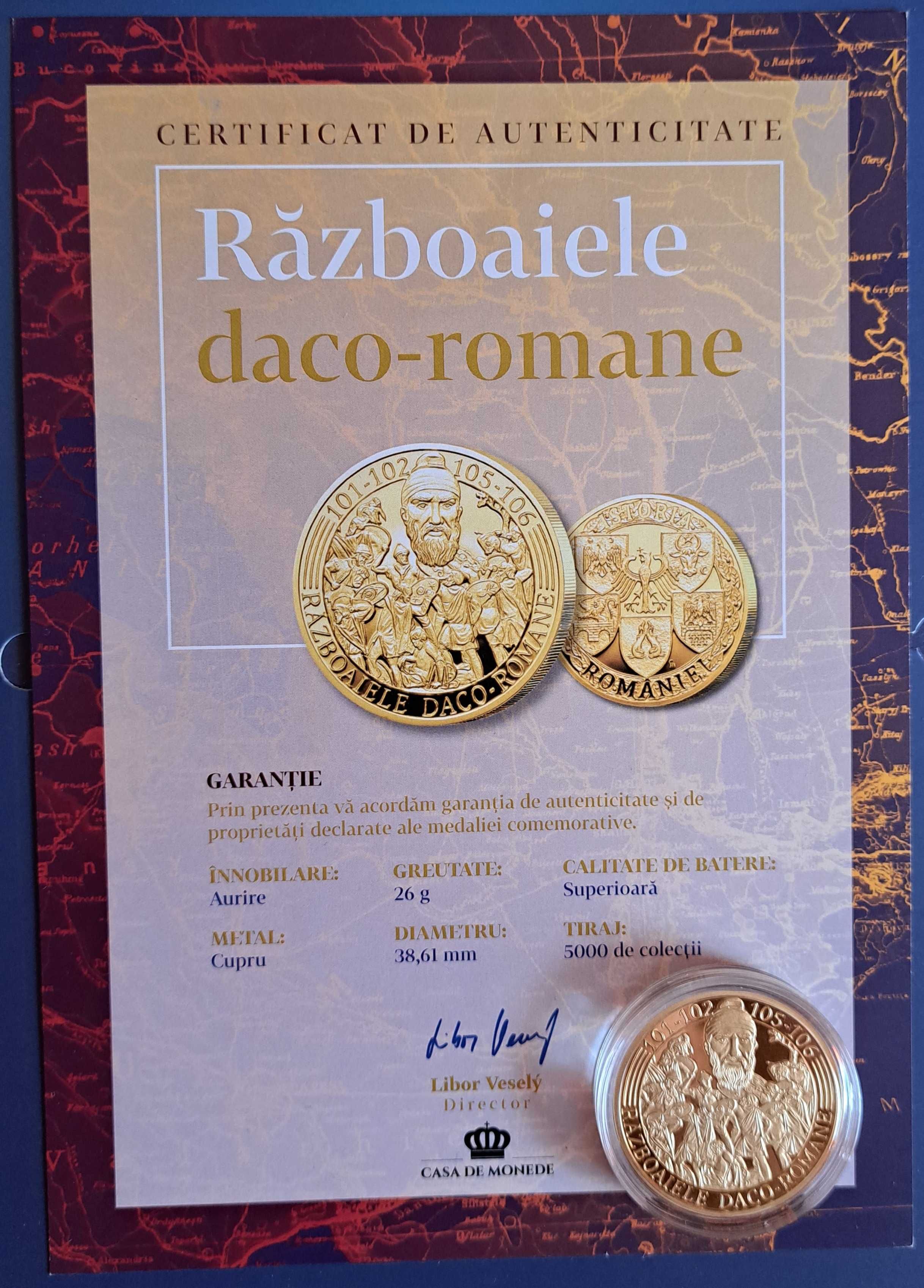 Vand 6 Monede din aur 999/1000,  si 16 medalii comemorative
