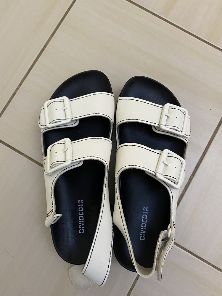 Sandale albe cu platforma H&M