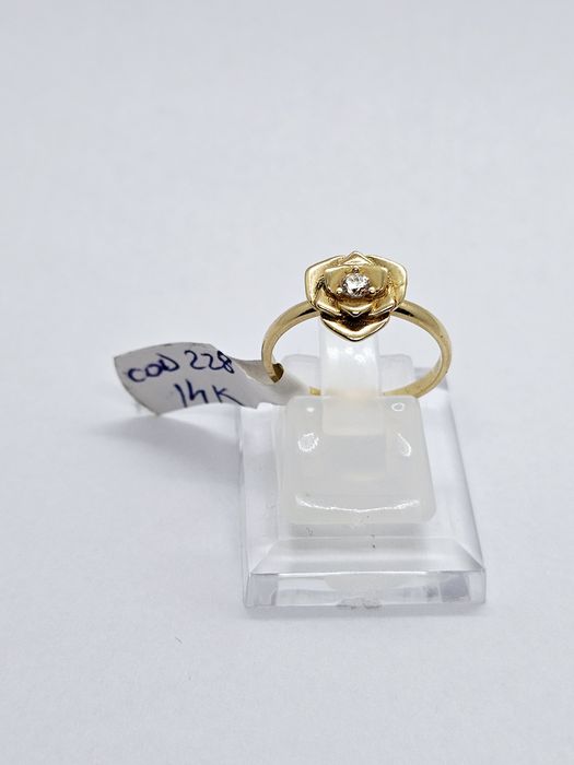 Vand inel dama din aur 14 k 2.8 g cod 228