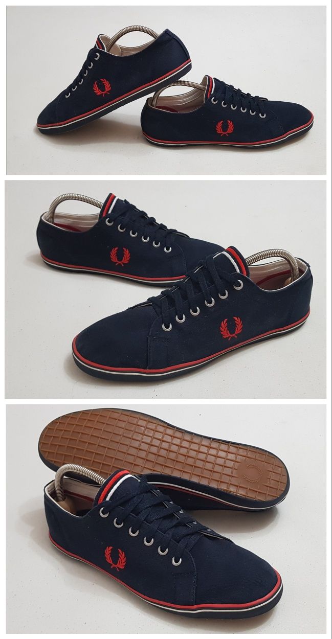 Pantofi sport, tenis ptr bărbați Fred Perry pânză Kingston Navy nr 44