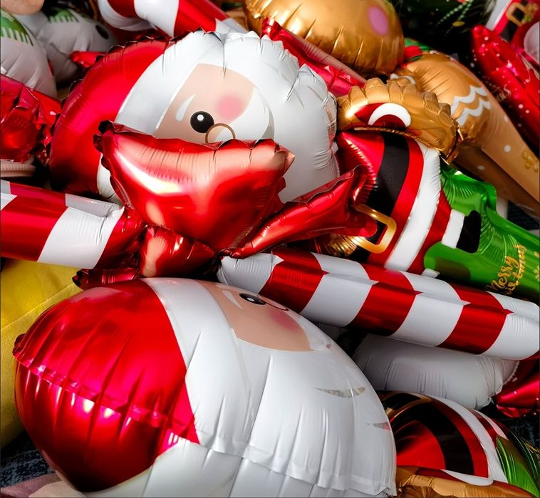 Фольгированные новогодние шары