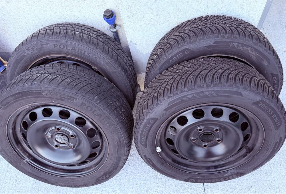 Anvelope de iarna cu jante din otel 205/55 R16 VW Audi Skoda