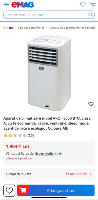 Aer condiționat portabil