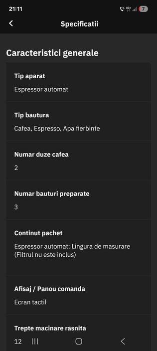 Espressor automat