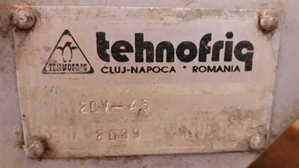 Agregat frigorific NOU tehnofrig congelare -10grdC,  motor trifazat