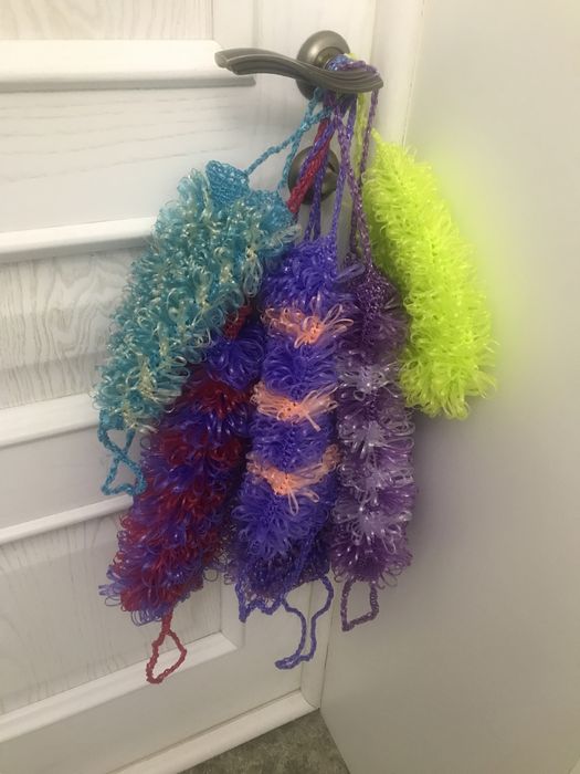 Мочалки ручной работы.