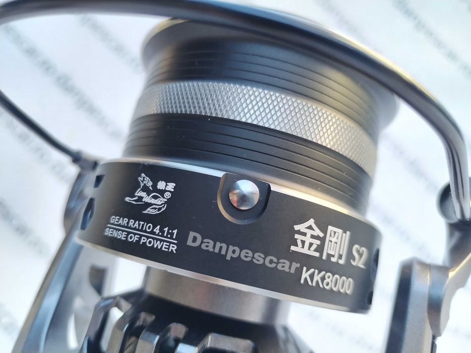 SET 4 Mulinete Crap Line Winder KK8000 cu tambur long-cast 0,40mm/260m