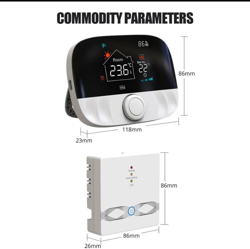 Termostat Tuya Wireless /Alexa & Google / termostat centrala wifi