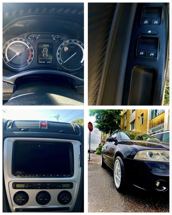 Skoda Octavia 2 Break VRS • 2.0 TDI • Negru • 2008 • Întreținută